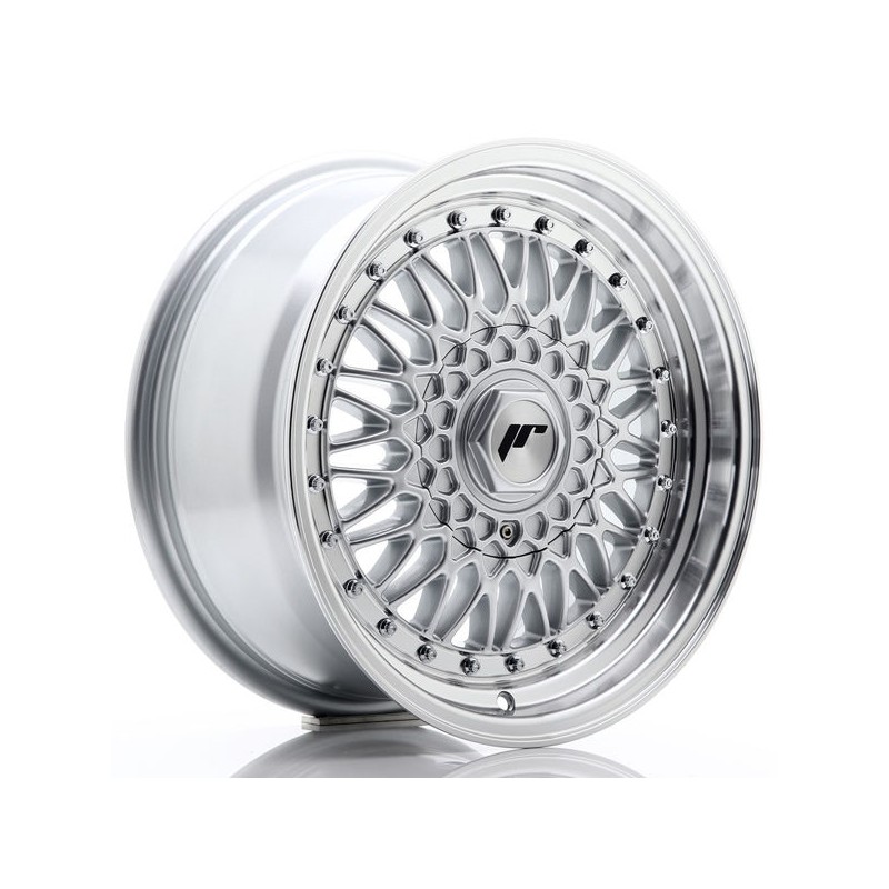 JR Wheels JR9 16x7,5 ET25 4x100/108 Silver w/Machined Lip+Silver Rivets JR Wheels JR9 16x7,5 ET25 4x100/108 Silver w/Machined Lip+Silver Rivets