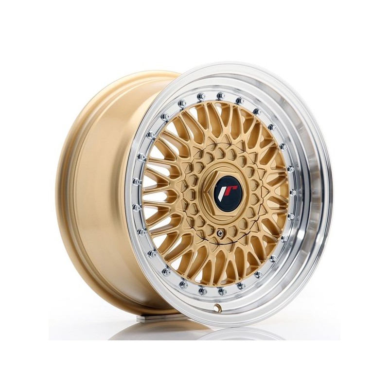 JR Wheels JR9 16x7,5 ET25 BLANK Gold w/Machined Lip JR Wheels JR9 16x7,5 ET25 BLANK Gold w/Machined Lip