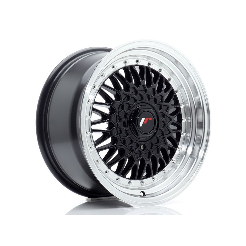 JR Wheels JR9 16x8 ET25 BLANK Gloss Black w/Machined Lip JR Wheels JR9 16x8 ET25 BLANK Gloss Black w/Machined Lip