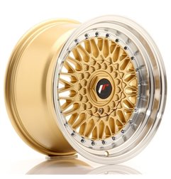 JR Wheels JR9 16x9 ET20 4x100/108 Gold w/Machined Lip