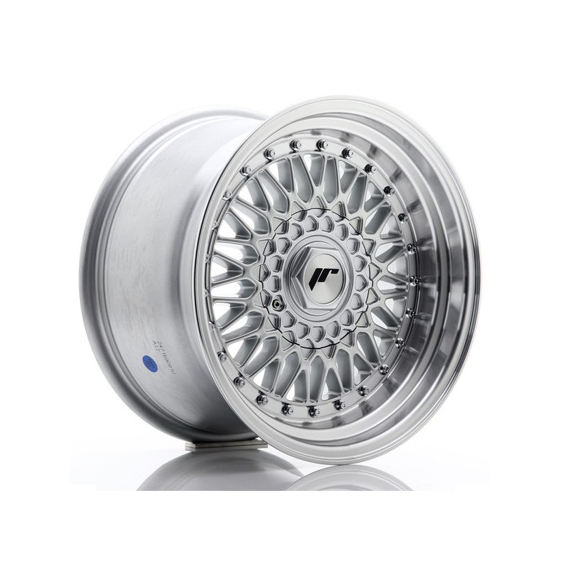 JR Wheels JR9 16x9 ET20 4x100/108 Silver w/Machined Lip+Silver Rivets JR Wheels JR9 16x9 ET20 4x100/108 Silver w/Machined Lip+Silver Rivets