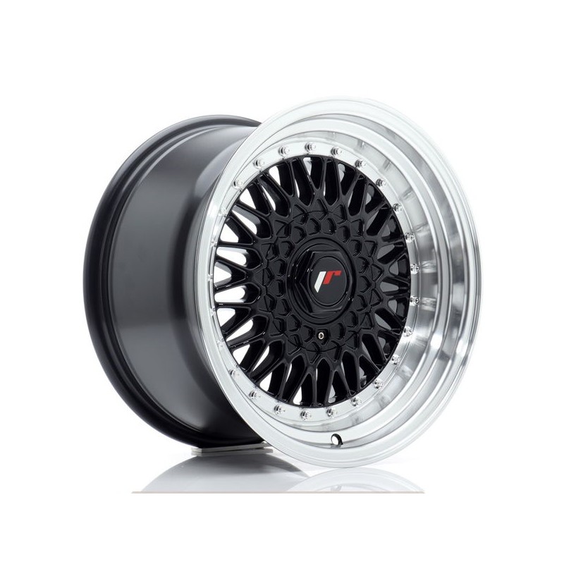 JR Wheels JR9 16x9 ET20 BLANK Gloss Black w/Machined Lip JR Wheels JR9 16x9 ET20 BLANK Gloss Black w/Machined Lip