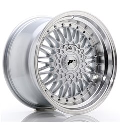 JR Wheels JR9 17x10 ET20 5x112/120 Silver w/Machined Lip+Silver Rivets