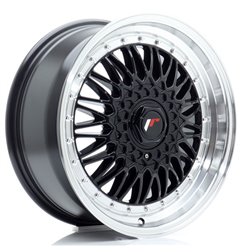 JR Wheels JR9 17x7,5 ET20 4x100/108 Gloss Black w/Machined Lip