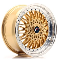 JR Wheels JR9 17x7,5 ET20 4x100/108 Gold w/Machined Lip