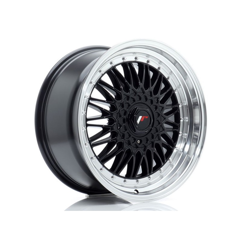 JR Wheels JR9 18x9 ET20-40 BLANK Gloss Black w/Machined Lip JR Wheels JR9 18x9 ET20-40 BLANK Gloss Black w/Machined Lip