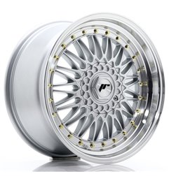 JR Wheels JR9 18x9 ET20-40 BLANK Silver w/Machined Lip