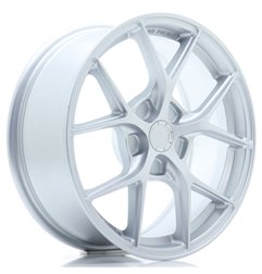 JR Wheels SL01 17x7 ET20-40 5H BLANK Matt Silver