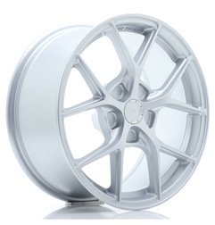 JR Wheels SL01 17x9 ET20-50 5H BLANK Matt Silver