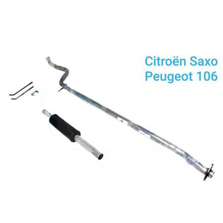 LINEA COMPLETA DE ESCAPE. GRUPO-N USO EXCLUSIVO PARA COMPETICION:PEUGEOT 106pTipo : 1.3I 8V XSIpAño: 95-99pPotencia: -pMotor: -