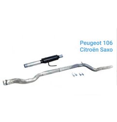 LINEA COMPLETA DE ESCAPE. GRUPO-N USO EXCLUSIVO PARA COMPETICION:PEUGEOT 106pTipo : 1.3I 8V XSIpAño: 95-99pPotencia: -pMotor: -