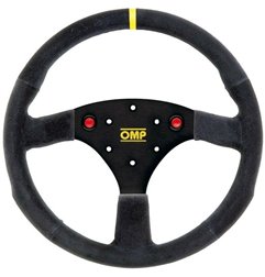 VOLANTE OMP 320MM GAMUZA NEGRO