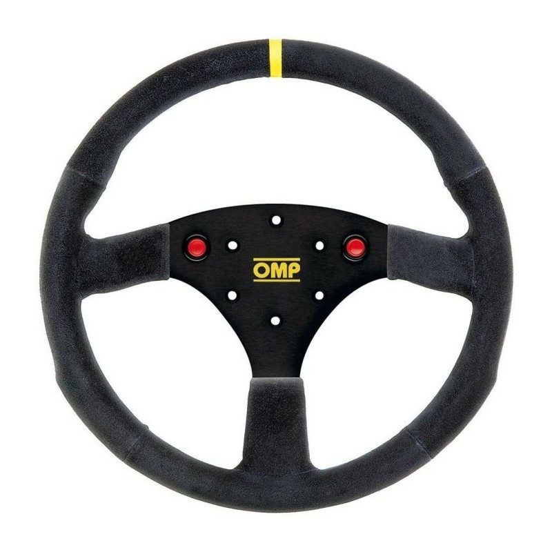 VOLANTE OMP 320MM GAMUZA NEGRO