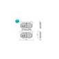  Pastillas traseras Racing RS55 Citroen Saxo ZX Peugeot 106 205 206 306 309 Renault R5 GT Turbo R11 