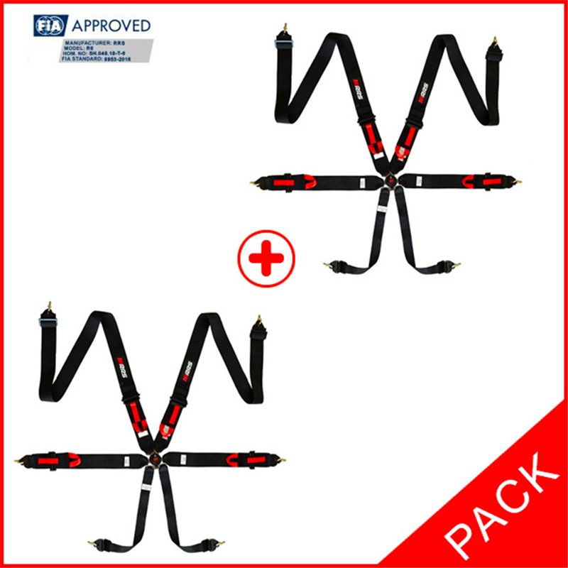 Pack 2 arneses FIA RRS EVO 4-2.5kg