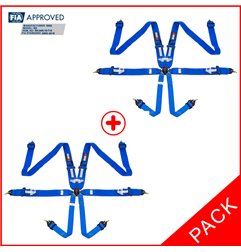 Pack 2 arneses FIA RRS EVO 4-2.5kg