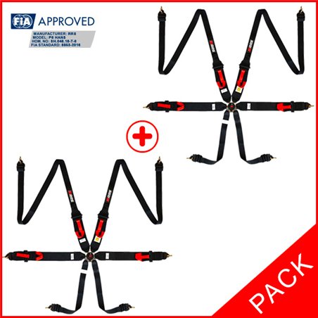 Pack 2 Arneses FIA RRS R6 HANS® 2.8 kg