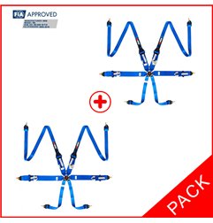 Pack 2 Arneses FIA RRS R6 HANS® 2.8 kg