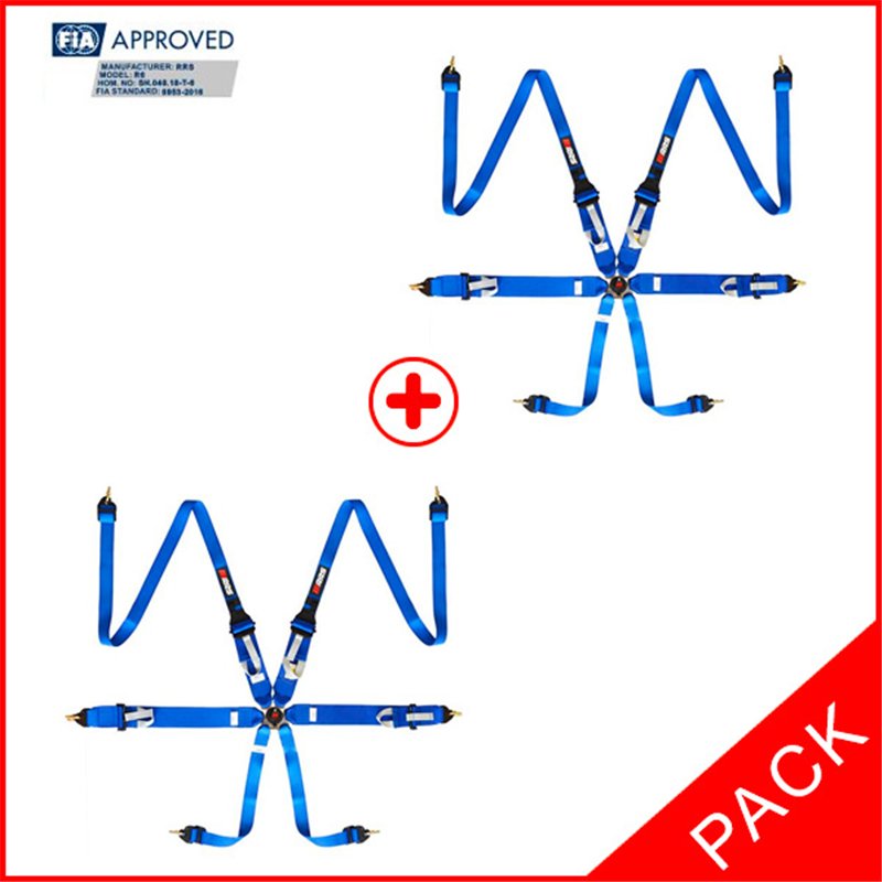 Pack 2 Arneses FIA RRS R6 HANS® 2.8 kg