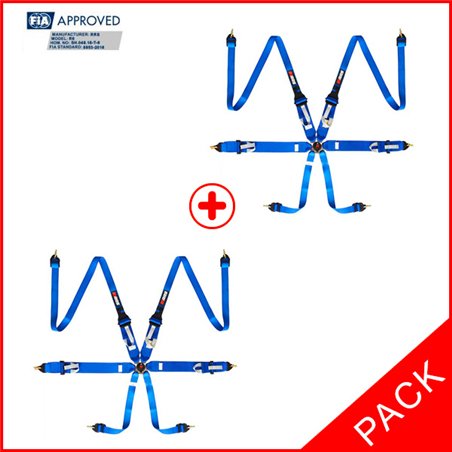 Pack 2 Arneses FIA RRS R6 HANS® 2.8 kg