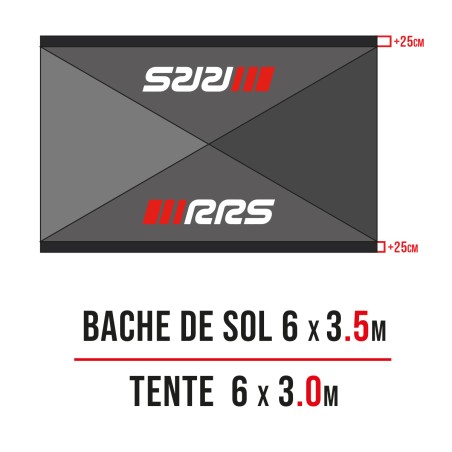 Lona de assistência RRS 3,5 x 6 m