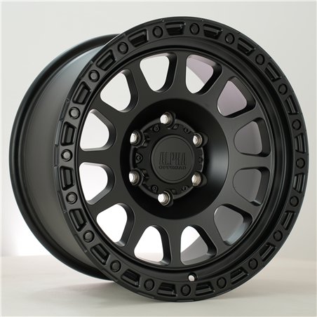 Alpha Offroad Brawler 17x9 ET0 Sblack