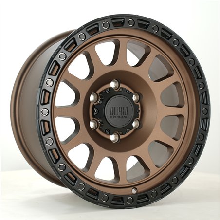 Alpha Offroad Brawler 17x9 ET15 MbronzeBlklip