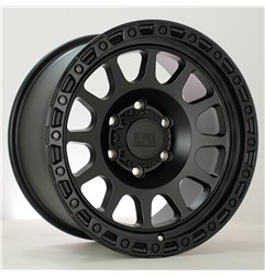 Alpha Offroad Brawler 17x9 ET15 Sblack
