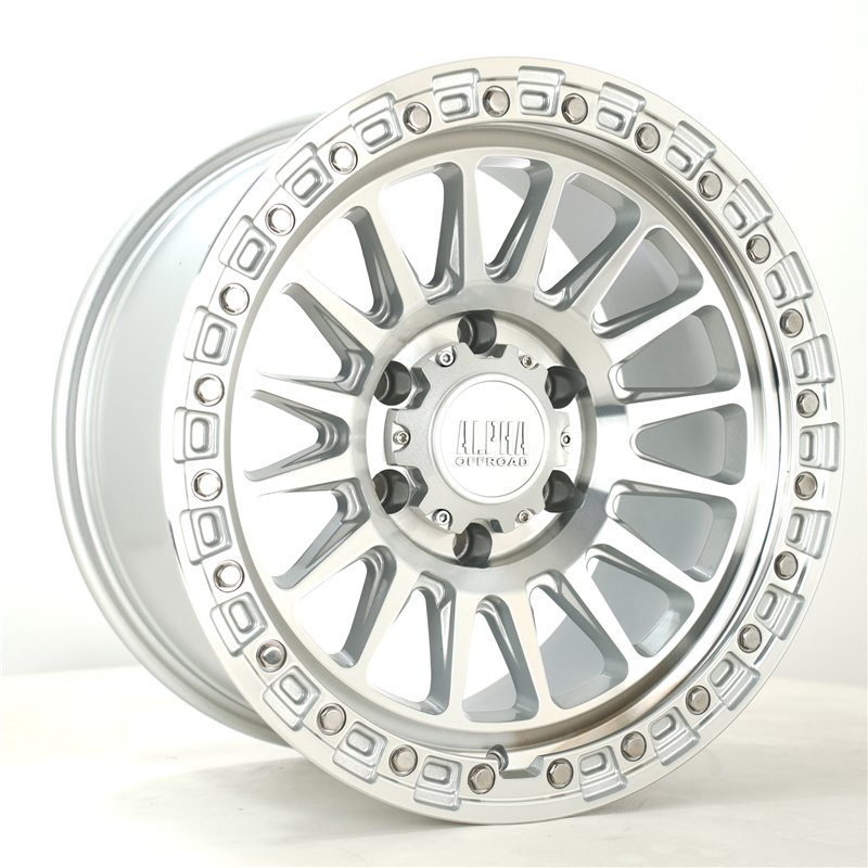 Alpha Offroad Combat 17x9 ET0 RFSilver