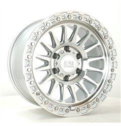 Alpha Offroad Combat 17x9 ET15 RFSilver