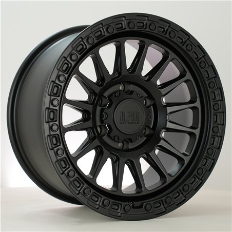 Alpha Offroad Combat 17x9 ET15 Sblack