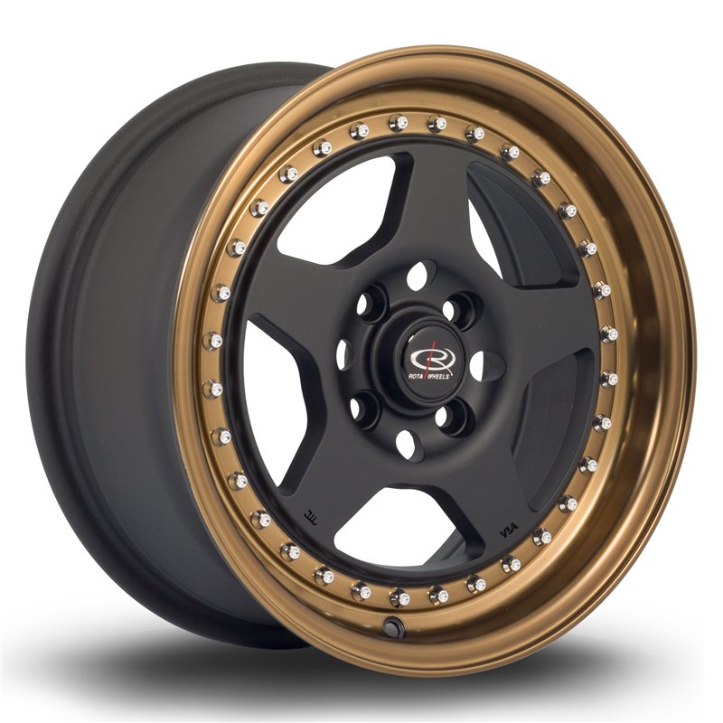 Rota Kyusha 15x7 ET38 FBlackSBronzeLip
