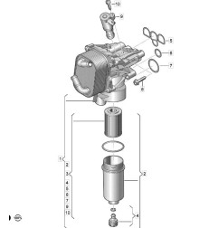 Kit de refrigerador de óleo VAG 1.6 e 2.0 TDI EA288 evo