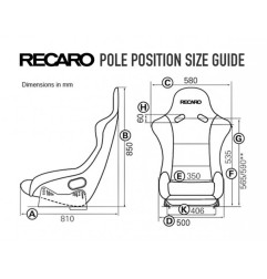 ASIENTO RECARO (FIA) POLE POSITION - VELOUR NEGRO