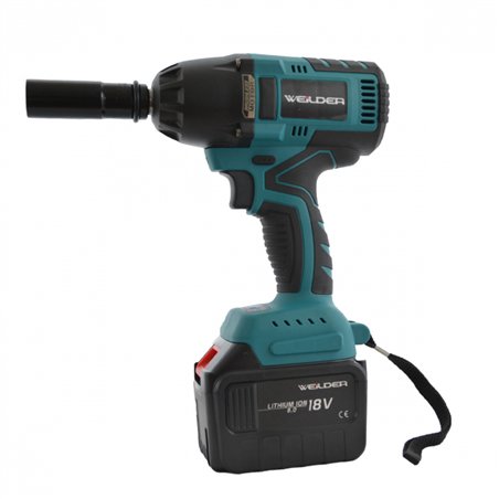 Llave de impacto inalámbrica WEILDER 18V 6Ah — 2 baterías