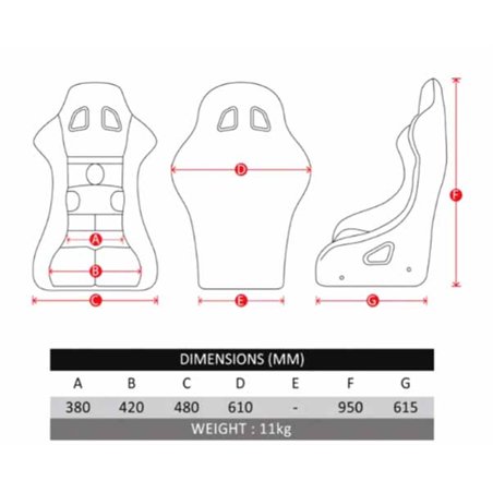 Baquet TBRACING RS-08