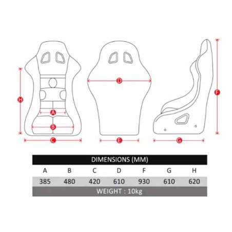 Baquet TBRACING RS-09