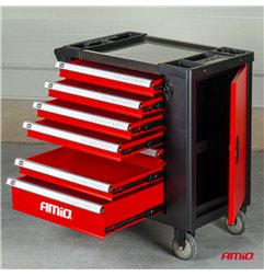 Carro de herramientas con juego de 258 piezas