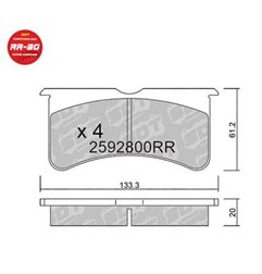 Pastillas De Freno Racing Rr80 Ap Racing Cp8350 - Willwood Billet Superlite
