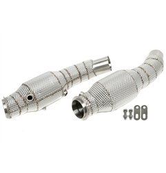Downpipe con pantalla térmica y catalizador para Alfa Romeo Giulia 2.9l Turbo Quadrifoglio Tipo 952 / Stelvio 2.9l Turbo Q4 Tipo