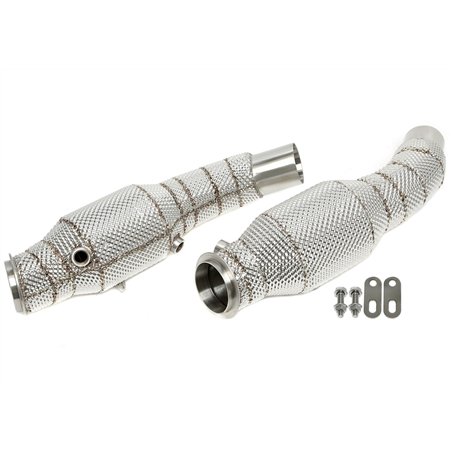 Downpipe con pantalla térmica y catalizador para Alfa Romeo Giulia 2.9l Turbo Quadrifoglio Tipo 952 / Stelvio 2.9l Turbo Q4 Tipo