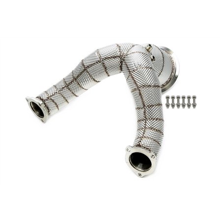 Downpipe con pantalla térmica y catalizador para Audi A4-S4, A5-S5 Tipo W8-B9