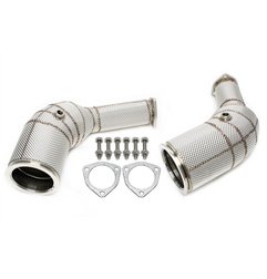 Downpipe con pantalla térmica y catalizador para Audi A6-RS6 C8, A7 Sportback-RS7