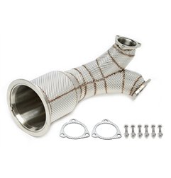 Downpipe con pantalla térmica y sin catalizador para Audi SQ5 3.0l TFSI V6 Turbo Tipo FY_