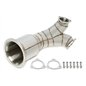 Downpipe con pantalla térmica y sin catalizador para Audi SQ5 3.0l TFSI V6 Turbo Tipo FY_