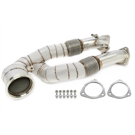 Downpipe con pantalla térmica y catalizador para Audi TT-RS Tipo 8J, A3 Sportback RS3 Tipo 8P, Q3 RS Quattro 2.5 TFSI Tipo 8U