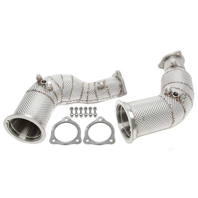 Downpipe sin catalizador con pantalla térmica y filtro de partículas de gasolina (OPF) para Audi A4-RS4 (B9 Facelift), A5-RS5 (F