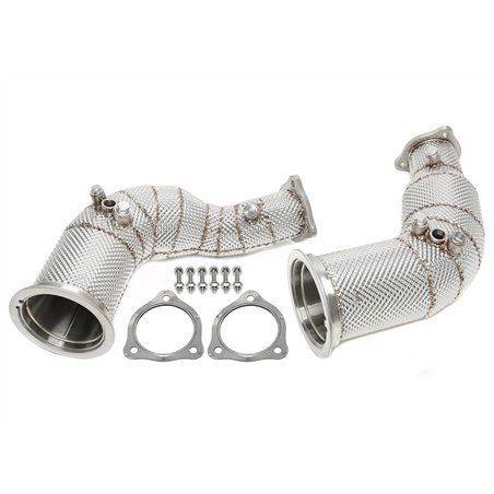 Downpipe sin catalizador con pantalla térmica y filtro de partículas de gasolina (OPF) para Audi A4-RS4 (B9 Facelift), A5-RS5 (F