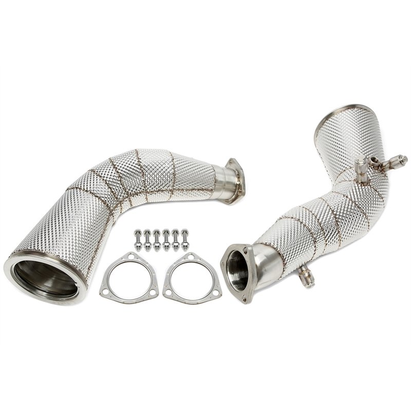 Downpipe sin catalizador con pantalla térmica y filtro de partículas de gasolina (OPF) para Audi A6-RS6 (C8), A7-RS7 (4KA)