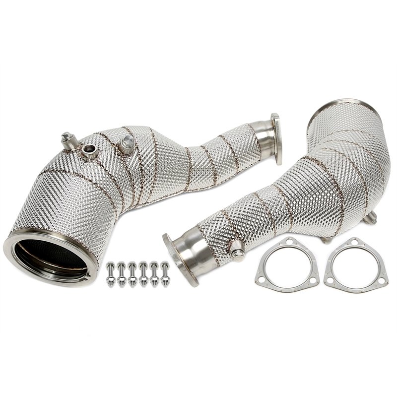 Downpipe con catalizador con pantalla térmica y filtro de partículas de gasolina (OPF) para Audi A6-RS6 (C8), A7-RS7 (4KA)
